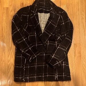 Elegant Chocolate Brown Women's Double Breasted Coat